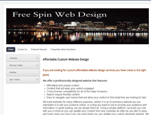 Tablet Screenshot of freespinwebdesign.com